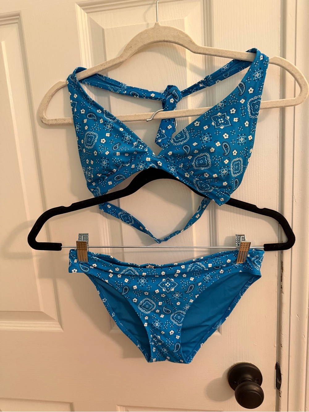 aerie Turquoise Paisley Bikini Bottoms